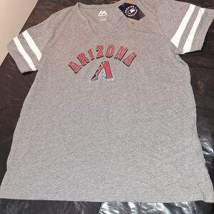 Gray Arizona Womans V Neck T-Shirt